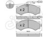 CIFAM 822-579-1 Brake Pad Set, disc brake